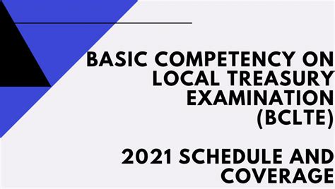 when is the next bclte exam|Treasurers Exam: BCLTE and EOPT .